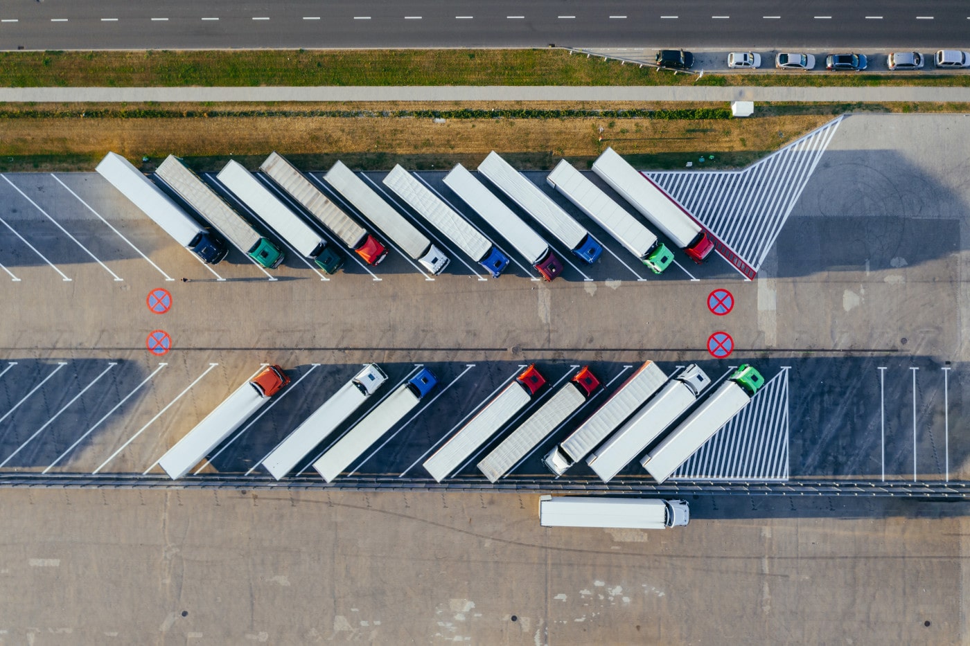 Courier truck fleet